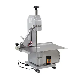 Hot Selling On Table Automatic Commercial Butcher Electric Chicken Beef Cow Frozen Bone And Meat Band Saw Cutter Cutting Machine