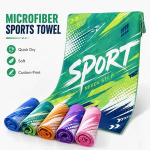 Toalla de Microfibra de Secado Rápido, Doble Cara, Refrescante, para Fitness, Yoga, Running, con Logotipo Personalizado, Venta al Por Mayor - Product Image 1