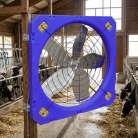 Ventilador para Ganado con Aspas de Acero Inoxidable ZHENGZHOU para Granjas/Establos, OEM/ODM Personalizable, Gran Flujo de Aire, Resistente a la Corrosión