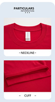 180GSM Trendy 100% coton peigné T-Shirt noir solide à manches courtes coupe ample vêtements de marque avec logo personnalisé conception vierge