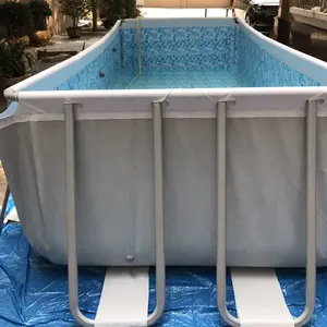 Above Ground Garden Large PVC Plastic Swimming Pool With Strong Steel Frame