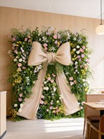 Boogknoop Wanddecoratie Kunstbloemen Kunstbloemen Scène Styling Winkel Achtergrond Bloemenmuur Hoogwaardig binnenlandschapsschikking ornament