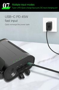 2024 Tendance LifePo4 308Wh Portable Power Bank 96Ah Haute Capacité <span class=keywords><strong>Powerbank</strong></span> Double QC3.0 USB USB-C <span class=keywords><strong>60W</strong></span> Batterie De Secours Camping - Product Image 6