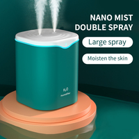 Diffuseur d'air ultrasonique double pulvérisation en plastique pour la maison, humidificateur de bureau USB à brume froide pour la maison et le yoga