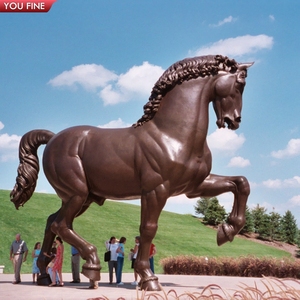 YOUFINE - Escultura de Caballo de Bronce Grande, Estatua de Hembra en Postura de Montar, para Decoración de Entrada de Mansión y Propiedad Rural - Product Image 6