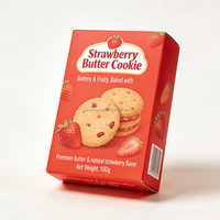 Boîte en papier personnalisée pour biscuits, emballage alimentaire pour gâteaux, craquelins, gaufrettes, marques de vente au détail