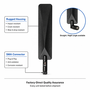 <span class=keywords><strong>Antena</strong></span> de Goma Tipo Pato LTE 5G GSM <span class=keywords><strong>WiFi</strong></span> 433MHz 2.4G-5.8G Inalámbrica de Alta Ganancia con Frecuencia Personalizada, <span class=keywords><strong>Antena</strong></span> <span class=keywords><strong>Coaxial</strong></span> SMA - Product Image 2