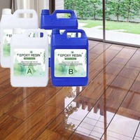 Vente en gros de résine époxy Timesrui à cristaux liquides transparents Colle AB Table de rivière spéciale pour la construction en bois et la signalisation du travail du bois