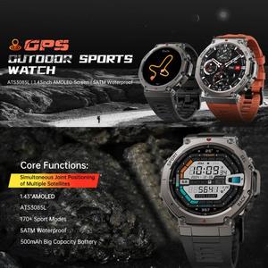 Nuevo Reloj Inteligente DM58 2026 con Pantalla AMOLED de 1.43 Pulgadas, GPS, Asistente de Voz con IA, <span class=keywords><strong>SIM</strong></span>, Resistente al Agua 5ATM (Negro) - Product Image 5