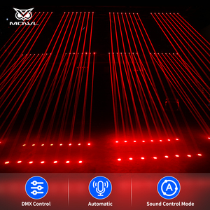 Láser DMX para escenario, barra de luz LED Matrix, láser para DJ, discoteca, concierto, luces móviles rojas, IP33, 6000K, luz de escenario - Product Image 2