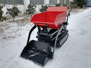Venta al por mayor de fábrica: Mini excavadora volquete de hormigón, excavadora volquete sobre orugas, mini excavadora volquete autónoma a gasolina con transmisión hidrostática, tracción 4x2, volante a la izquierda. - Product Image 2