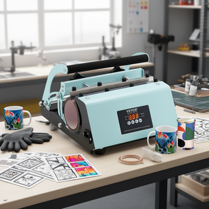 Prensa de Sublimación Vevor para Tazas, Máquina de Prensa de Calor Semiautomática Eléctrica para Platos Redondos de 11-30oz, para Tazas y Vasos - Product Image 2