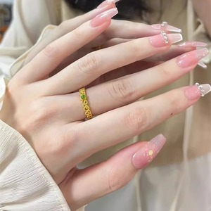 여성을 위한 절묘한 실크 작은 옥 반지 특별 관심을 끄는 디자인 고급 심플 패션 올 매치 - Product Image 4