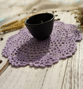Napperons en dentelle de coton faits à la main de haute qualité pour tasse, bol, plat, table à manger, élégant - Product Image 5