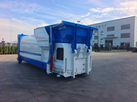 Station de ramassage des déchets mobile de 12 mètres cubes, compacteur de déchets 4x2, moteur en acier, camion poubelle HOWO 7,5 kW 5000 kg, garantie 1 an