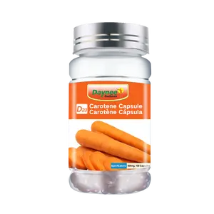 Fabricantes OEM al por mayor cápsulas blandas de caroteno orgánico suplementos de hierbas naturales para la salud proteger los ojos visión cápsulas de caroteno