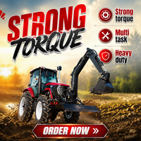 Tracteur à roues 50KN 1204 120HP pour remorquage, transmission par engrenages, haute productivité