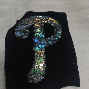 Insigne de personnalisation de paillettes de <span class=keywords><strong>patch</strong></span> TPU de logo gaufré d'hologramme d'OEM pour le sweat à capuche de vêtements - Product Image 5
