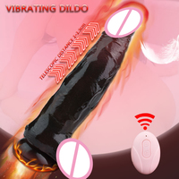 Prix de gros Gode réaliste vibrateur pour femmes Masturbation énorme gode noir plug anal avec ventouse pour homme Sex Toys pour femmes