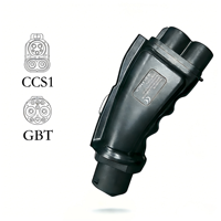 Neuer Shipstrive/ODM/OEM Amerikanischer Standard CCS1-GBT EV-Ladeadapter (Schwarz) für Elektrofahrzeug-Stecker Nachrüstung/Aufrüstung