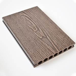 Venta caliente Mejor calidad 3D repujado WPC suelo de cubierta al aire libre impermeable WPC cubierta hueca - Product Image 3