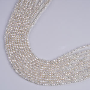 Promotion pour perles d'eau douce naturelles de 2,8 à 3,2 mm, ovales, semi-finies, bracelet DIY, accessoires de bijoux, perles - Product Image 3