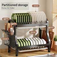 R forme 2 3 couches cuisine avec planche à découper baguettes cuillère porte-couteau bol et assiette séchage organisateur support de rangement