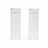 Tube à comprimés effervescents étanche avec déshydratant intégré, bouchon à clapet, tube à pilules en plastique de qualité alimentaire, logo personnalisé, directement de l'usine