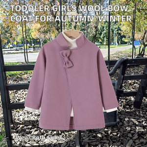 New Fashion <b>Toddler</b> <b>Girls</b> Autumn Winter Polyester/Cotton Blend Printed Anti-Wrinkle Casual Reversible Regular Length <b>Coat</b> Solid - Product Image 1
