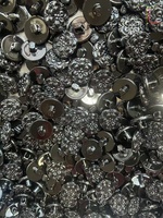 Kancing Plastik Nylon Unik 18mm 20mm 23mm 25mm Kecil Besar Hitam untuk Kemeja Mantel Jahit Khusus Tersedia dalam Berbagai Ukuran