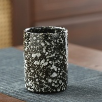 Tasse à café vintage en céramique 210 ml, style Japandi, cadeau d'affaires, emballage en boîte cadeau, compatible lave-vaisselle et micro-ondes