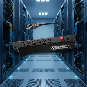 PDU de 19 pulgadas 1U con 12 tomas de corriente, montaje en rack, con protección contra sobretensiones para rack de servidor - Product Image 2