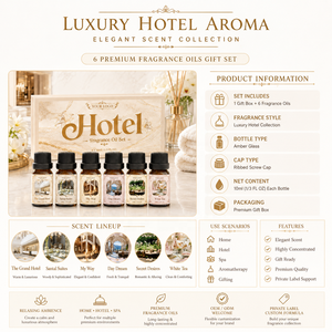 Juego de Aceites Aromáticos Naturales de Lujo para Hoteles, Alta Concentración, OEM/ODM, para una Fragancia Duradera, Cuidado de la Piel y el Cuerpo - Product Image 4