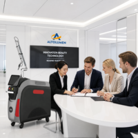 Laser Pico Q-Switched 532nm 1064nm True 350ps pour l'élimination des taches de rousseur, des taches de vieillesse et le rajeunissement de la peau