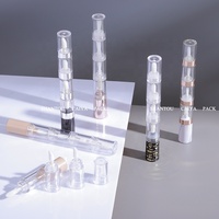 Tubes à gloss à lèvres vides, mini, ronds, multi-couches, sectionnels, uniques, 1 ml, rose, or rose, noir, PETG, tubes à rouge à lèvres, tubes à teinte à lèvres