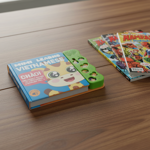 Livre sonore interactif éducatif préscolaire pour enfants, apprentissage précoce de la lecture, thème : comptes en vers, livre d'histoires avec boutons sonores - Product Image 1