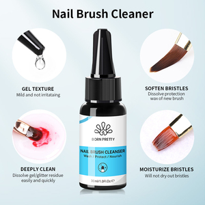 BORN PRETTY Restaurador de Pinceles de <span class=keywords><strong>Uñas</strong></span>, Limpiador, Disolvente de Residuos, Limpiador Líquido para Pinceles de <span class=keywords><strong>Uñas</strong></span> Acrílicas, para una Limpieza Profunda y Nutritiva - Product Image 4
