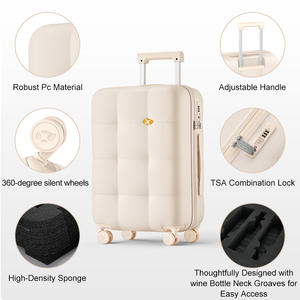 Valise à vin pour 10 bouteilles pour les voyages |   Bagages approuvés par la TSA avec insert <span class=keywords><strong>en</strong></span> mousse antichoc |   Porte-vin étanche pour <span class=keywords><strong>avion</strong></span> - Product Image 3