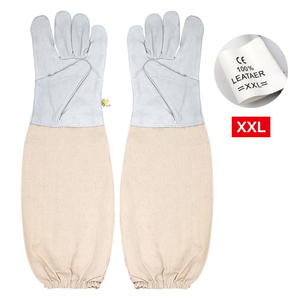 Nuevos Guantes de Protección para Apicultura, de Piel de Cabra Amarilla y Lona, Resistentes a Picaduras, para Uso en Fábricas de Abejas, Tallas L/XL/2XL - Product Image 6