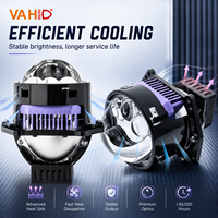 VAHID GB3 Lentille de projecteur laser bi-LED 3,0 pouces 72W Faisceau longue portée 46W Faisceau court 6000K 12V 24V Phare automobile universel pour rétrofit