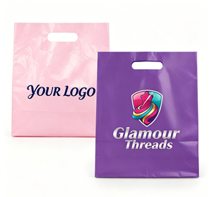Eco Transparent Custom Hdpe Die-cut Food Die Cut Handle Bag Pe Plastic Shopping Bag - Product Image 6