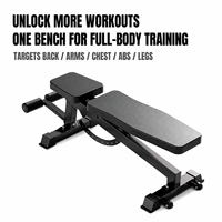 Banc de musculation multifonctionnel commercial pour salle de sport, banc de sit-up domestique avec 11 niveaux de réglage de la pente