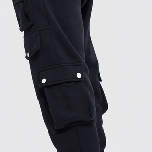 ชุดวอร์มขายส่งแบบหนา ทรงหลวม ขากว้าง สไตล์แบ็กกี้ กางเกงวอร์มพิมพ์โลโก้สีตามสั่ง ทรงบานซ้อน สำหรับผู้ชาย - Product Image 1