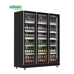 Congelador Comercial Vertical de Una Sola Temperatura, Multi-Nivel, con Puerta de Vidrio, para Supermercados, Enchufable, de Alto Brillo - Product Image 4