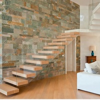 DAIYA 304 s. s En Acier Inoxydable Balustrade d'intérieur de Balustrade En Verre D'escalier Escaliers bricolage flottant escalier escaliers tuiles d'étape