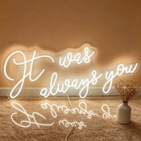Enseigne néon LED personnalisée « It Was Always You », art mural 12V pour mariages, anniversaires et autres occasions.