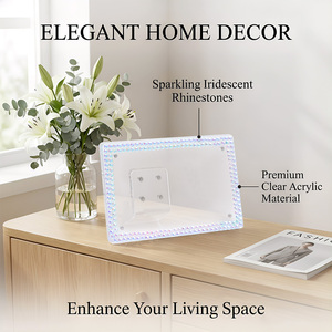 Support de cadre photo magnétique en acrylique transparent <span class=keywords><strong>pour</strong></span> peinture diamant DIY, cadre photo de table, décoration de bureau et de maison, kit DIY - Product Image 2