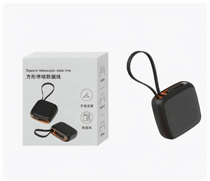 สายชาร์จแบบพับเก็บได้พร้อมไฟ LED โลโก้ใหม่ รองรับการชาร์จเร็ว 60W กล่องสายชาร์จ <span class=keywords><strong>USB</strong></span> C to <span class=keywords><strong>USB</strong></span> C พร้อมสายคล้องซิลิโคน - Product Image 6