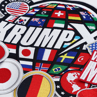Patch brodé personnalisé drapeau mondial, appliqué thermocollant, patch à sequins carte des États-Unis et globe pour vêtements, vestes, chapeaux, sacs, décoration mode