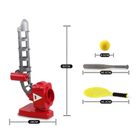 Lanceur de balles automatique pour jeux de plein air pour garçons, jeu de jardin, lanceur de balles de baseball et de tennis RC 2 en 1, jouets pour enfants